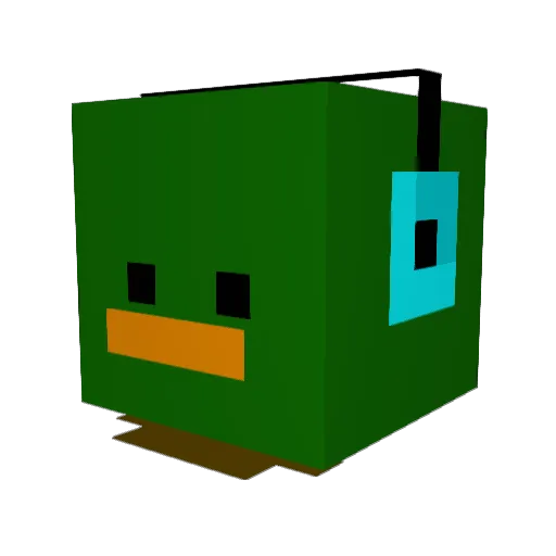 Psyduck_Jan Minecraft avatar head, 3D render