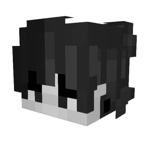 Psyfie Minecraft avatar head, 3D render
