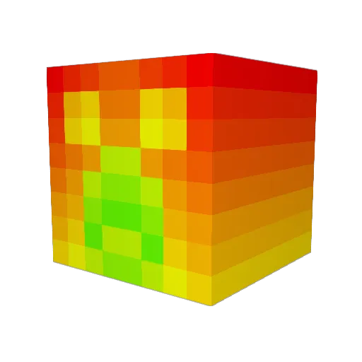 Psykara Minecraft avatar head, 3D render