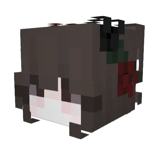 Psyker_ Minecraft avatar head, 3D render