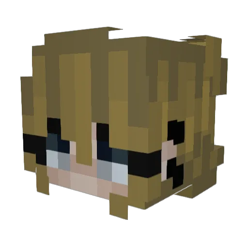 Psykhe3 Minecraft avatar head, 3D render