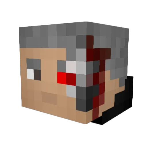 PsykoAutumn Minecraft avatar head, 3D render