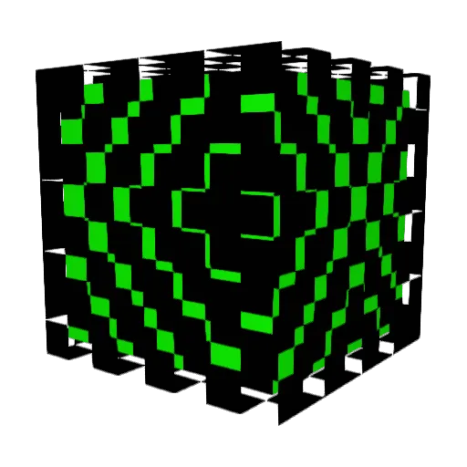 Psykopatatos Minecraft avatar head, 3D render