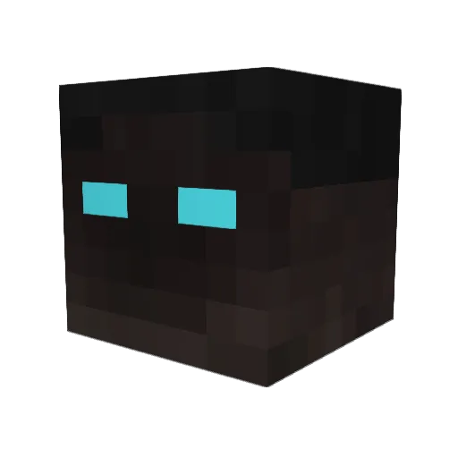 Psylogian Minecraft avatar head, 3D render
