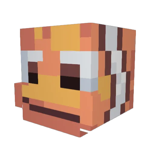 Psyn3m Minecraft avatar head, 3D render