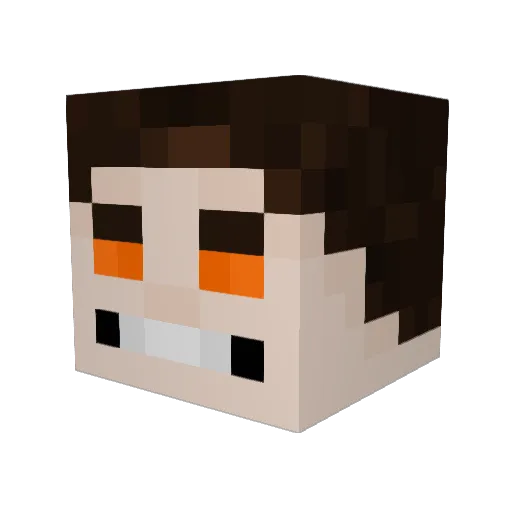 Psyris06 Minecraft avatar head, 3D render