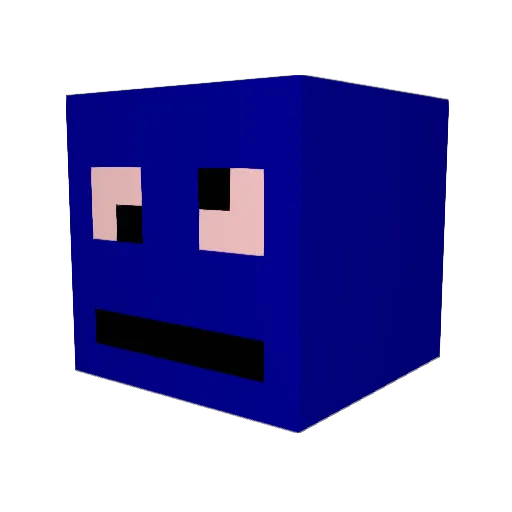 Psytale Minecraft avatar head, 3D render