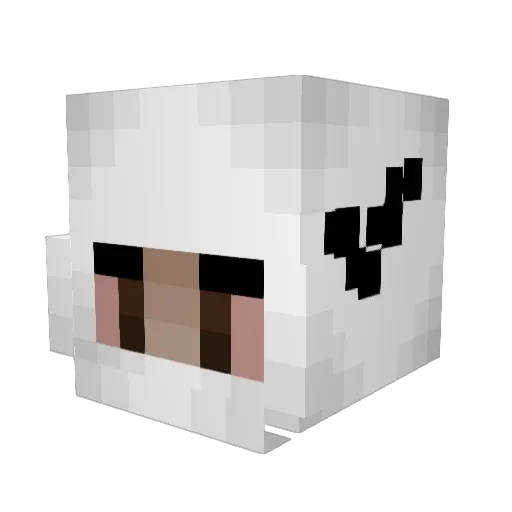 Psyychoo Minecraft avatar head, 3D render