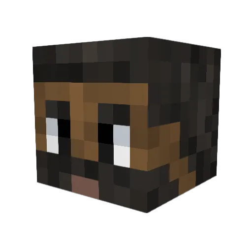 PtakOhnivak Minecraft avatar head, 3D render