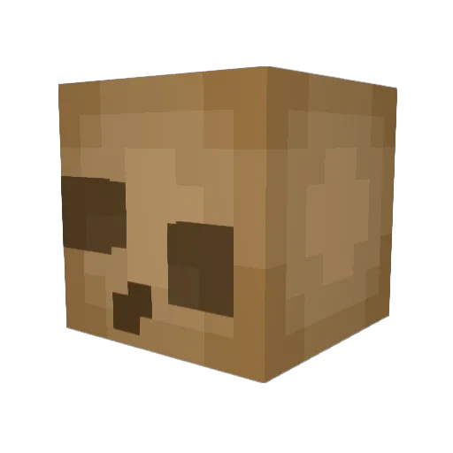 Pterygotus_19 Minecraft avatar head, 3D render