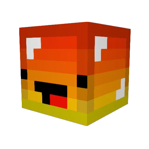 PtesaDomi Minecraft avatar head, 3D render