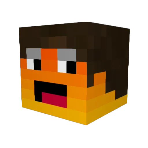 Pti_Louis Minecraft avatar head, 3D render