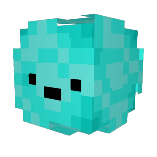 Ptifrer Minecraft avatar head, 3D render