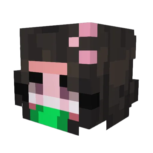 Ptiravi Minecraft avatar head, 3D render