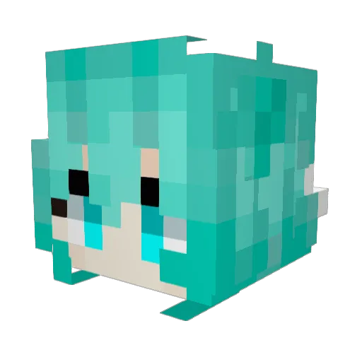 PtitWazo Minecraft avatar head, 3D render