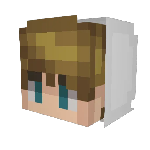 Ptit_Jo Minecraft avatar head, 3D render