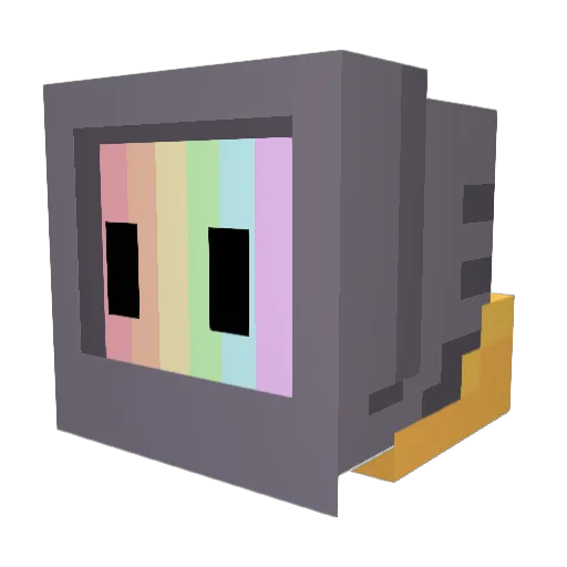 Ptrsk Minecraft avatar head, 3D render