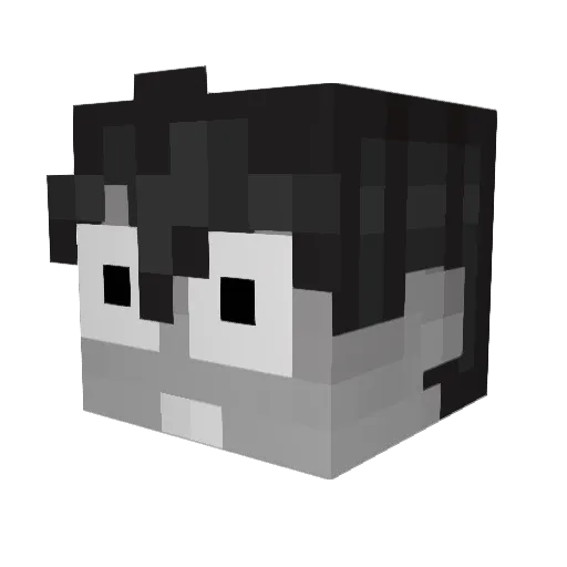 Pu4a_Nya Minecraft avatar head, 3D render