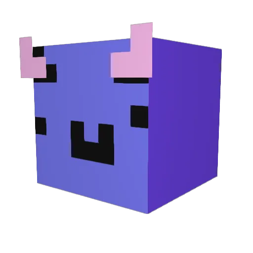 PuDenn Minecraft avatar head, 3D render