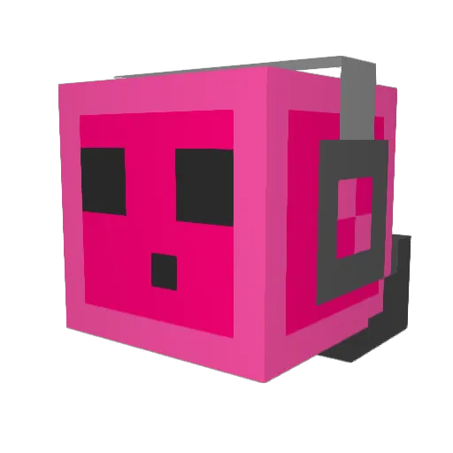 PuLse360 Minecraft avatar head, 3D render