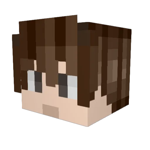 PuMpKinYo Minecraft avatar head, 3D render