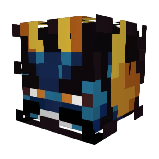 PuRe_Haki Minecraft avatar head, 3D render