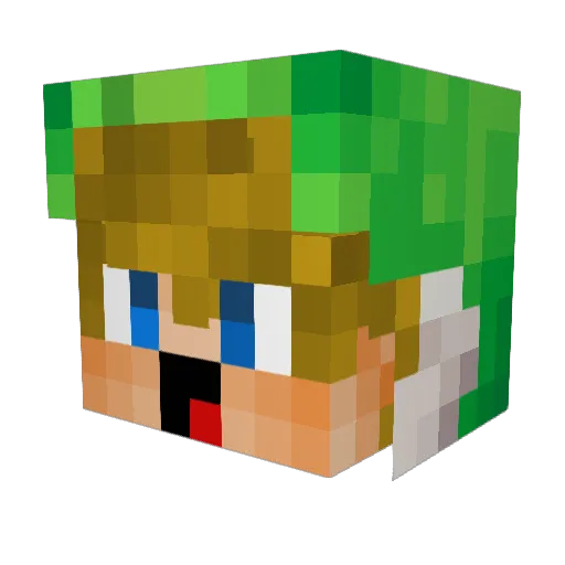 PubSquash84 Minecraft avatar head, 3D render
