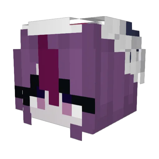 Published_Author Minecraft avatar head, 3D render