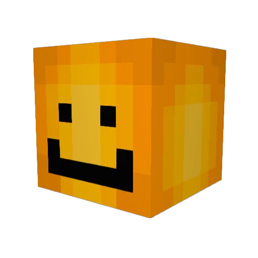 Pubuk Minecraft avatar head, 3D render