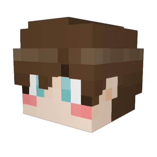 PucH_Ch Minecraft avatar head, 3D render