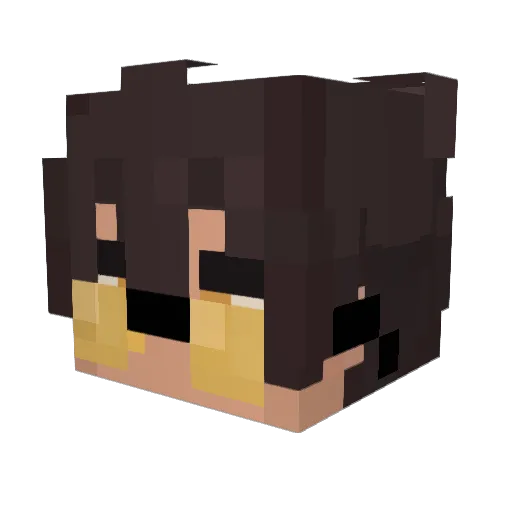 PuceronJAger962 Minecraft avatar head, 3D render