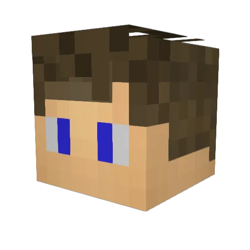 Puch1337 Minecraft avatar head, 3D render