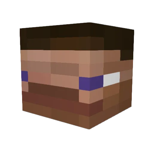 Puchi22 Minecraft avatar head, 3D render