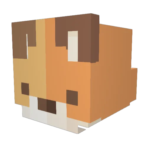 Puchol13 Minecraft avatar head, 3D render