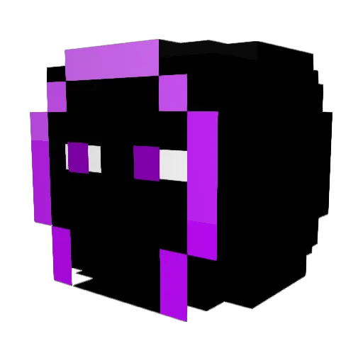 Puchowy12 Minecraft avatar head, 3D render