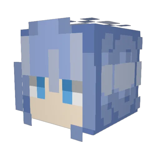 Puck1997 Minecraft avatar head, 3D render