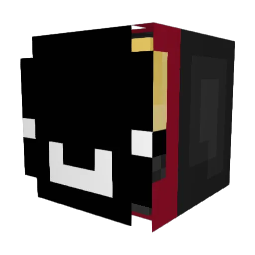 Pucky55 Minecraft avatar head, 3D render