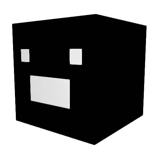 Pucuk Minecraft avatar head, 3D render