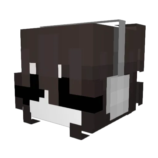 PuddinPopss Minecraft avatar head, 3D render