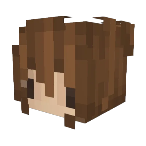 PuddingHirn Minecraft avatar head, 3D render
