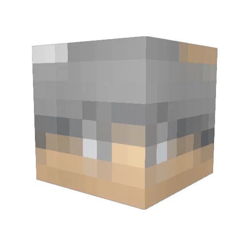 PuddingMannn Minecraft avatar head, 3D render