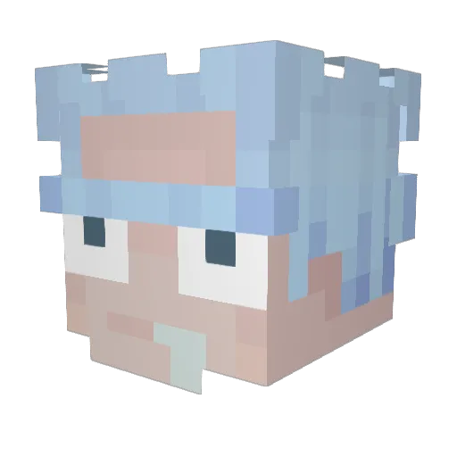 Pudding_1016 Minecraft avatar head, 3D render