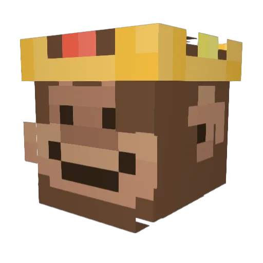 Pudding_Socks Minecraft avatar head, 3D render