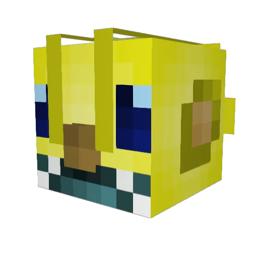 Puddles1310 Minecraft avatar head, 3D render
