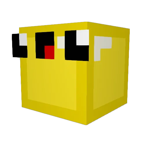 Puddles_og Minecraft avatar head, 3D render