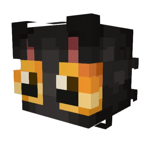 Puddleshine Minecraft avatar head, 3D render