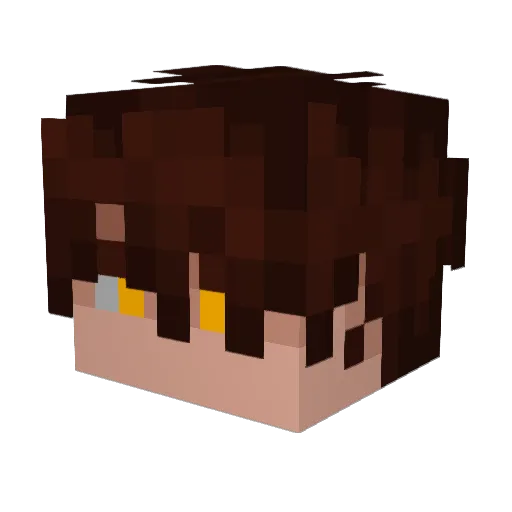 Pudim689 Minecraft avatar head, 3D render