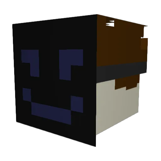 PudimOkay Minecraft avatar head, 3D render