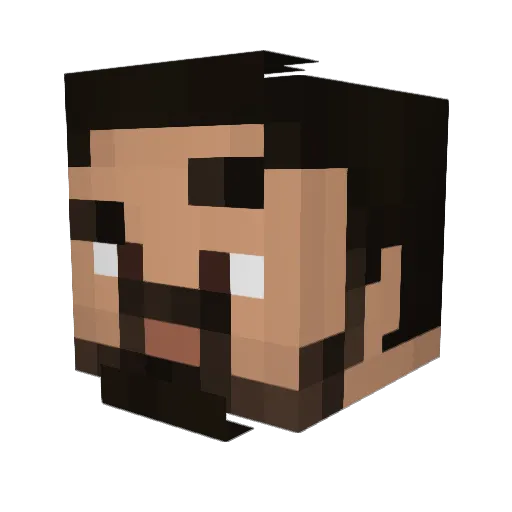Pudz37 Minecraft avatar head, 3D render