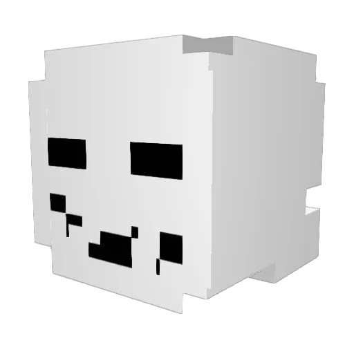 Pueblo62 Minecraft avatar head, 3D render
